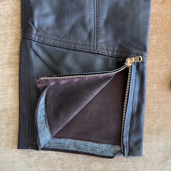 Glove softest leather Pants Jeans style Zippers ankles42 size Low rise. Designer - Picture 9 of 16